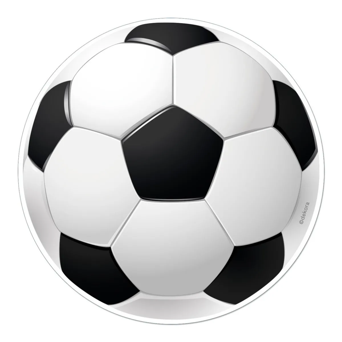 Dekora Tårtbild fotboll Ø15,5 cm