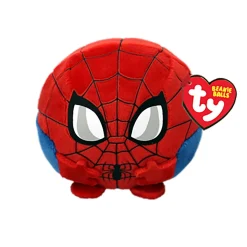 Barn TY Beanie Balls Puffies Spiderman Ø10 cm – klassiska spindelmannen