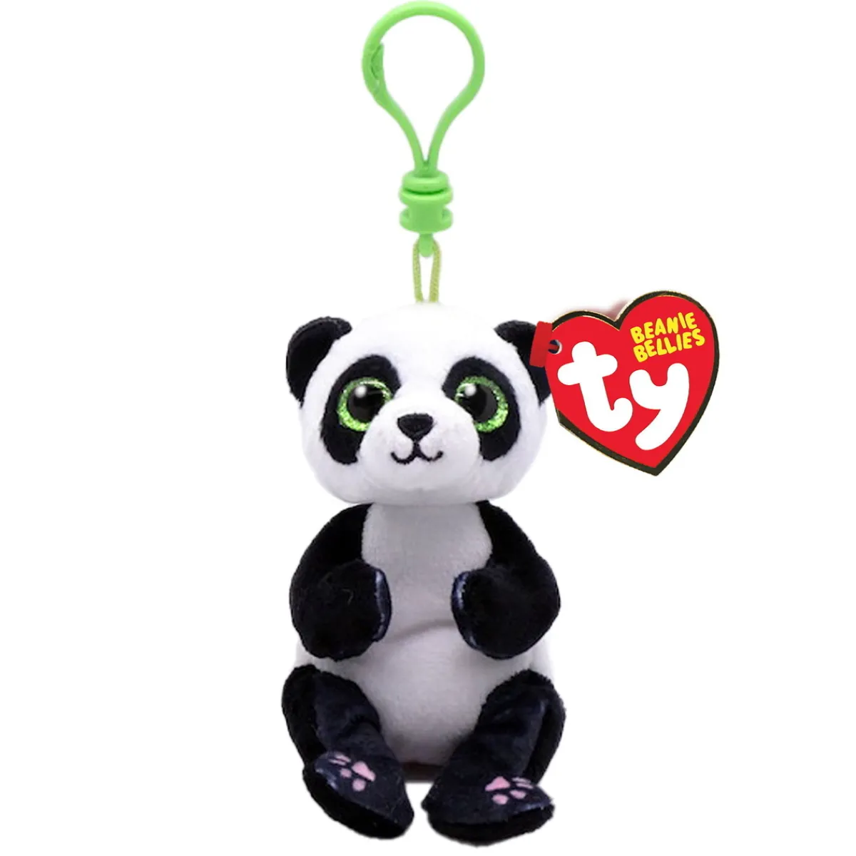 TY Beanie Bellies Clip Ying – en gosig och glad panda! L. 9,5 cm | Barn Gosedjur