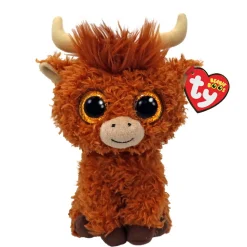 Barn TY Beanie Boo Alfie – den lurviga och söta höglandstjuren! H. 15,5 cm