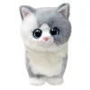 TY Beanie Boo Cat Grey – en vit & grå katt som vill bli klappad! H. 15,5 cm | Barn Gosedjur