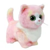 Barn TY Beanie Boo Cat Pink – en väldigt söt och rosa katt! H. 15,5 cm
