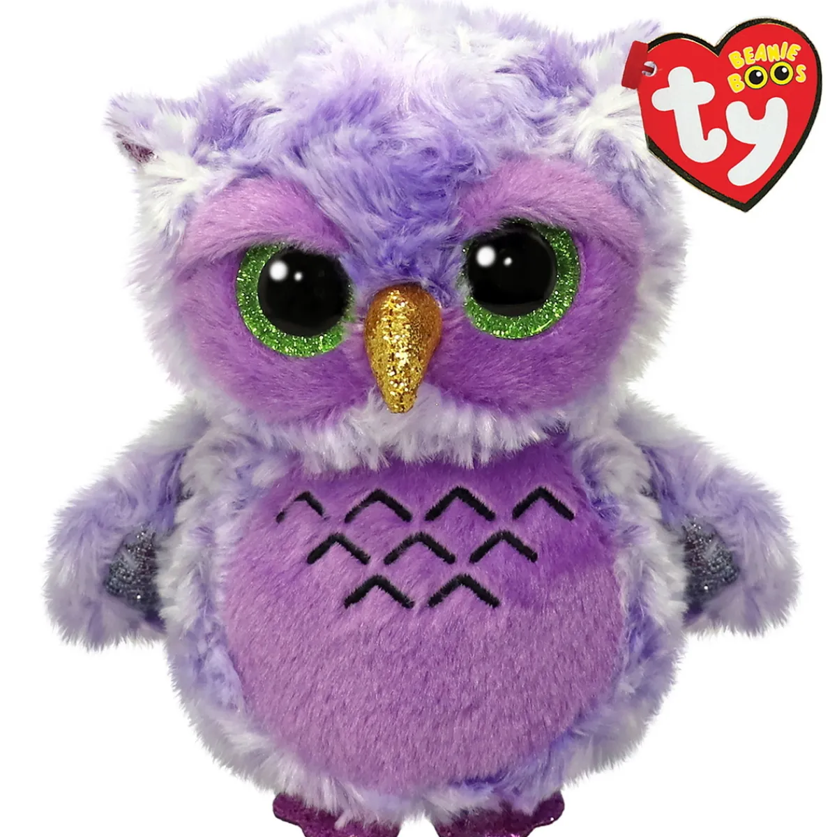 TY Beanie Boo 15,5 cm – Owlivia den kloka ugglan som älskar böcker | Barn Gosedjur