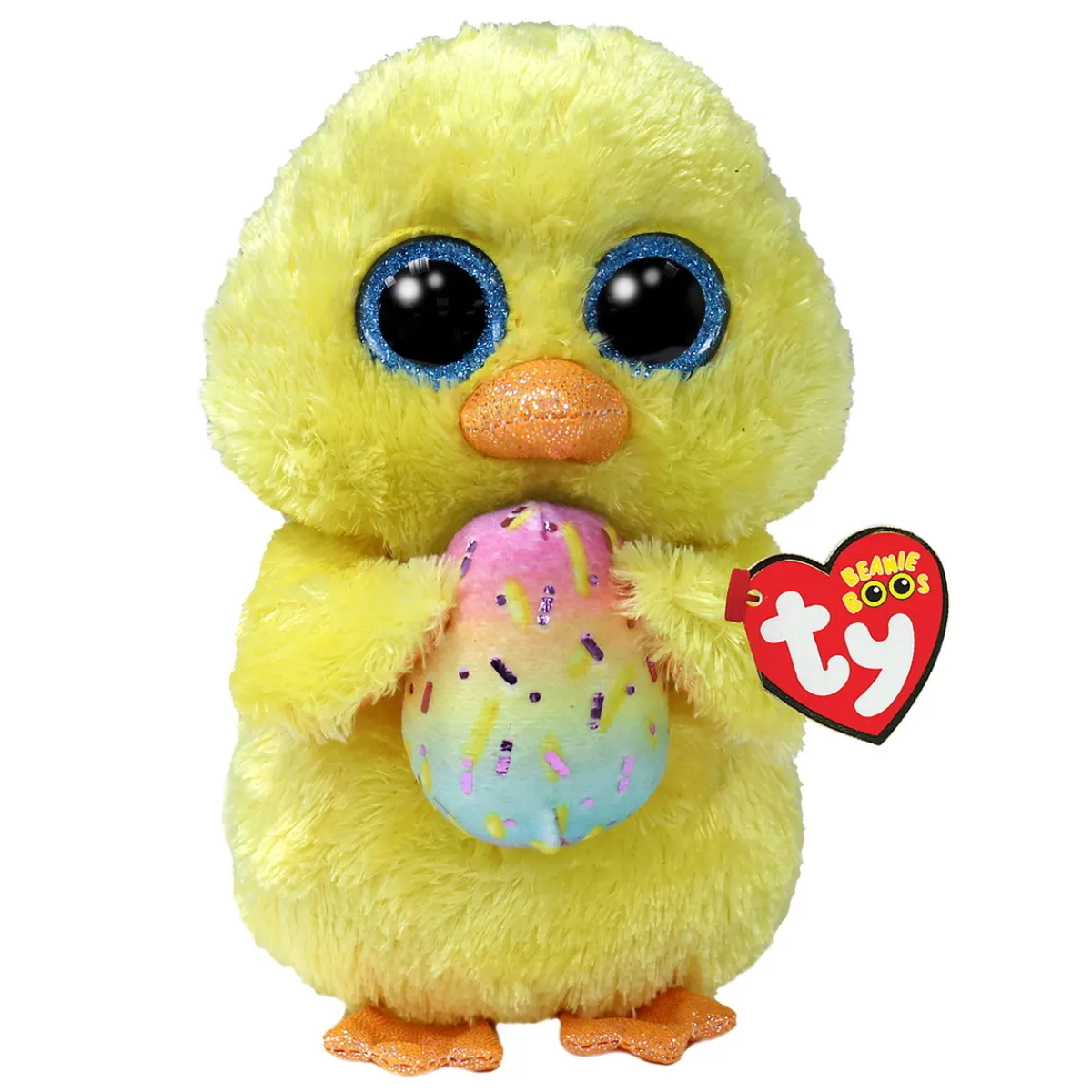 TY Beanie Boos Marigold 15,5 cm – en gul och kramig påskkyckling! | Barn Gosedjur