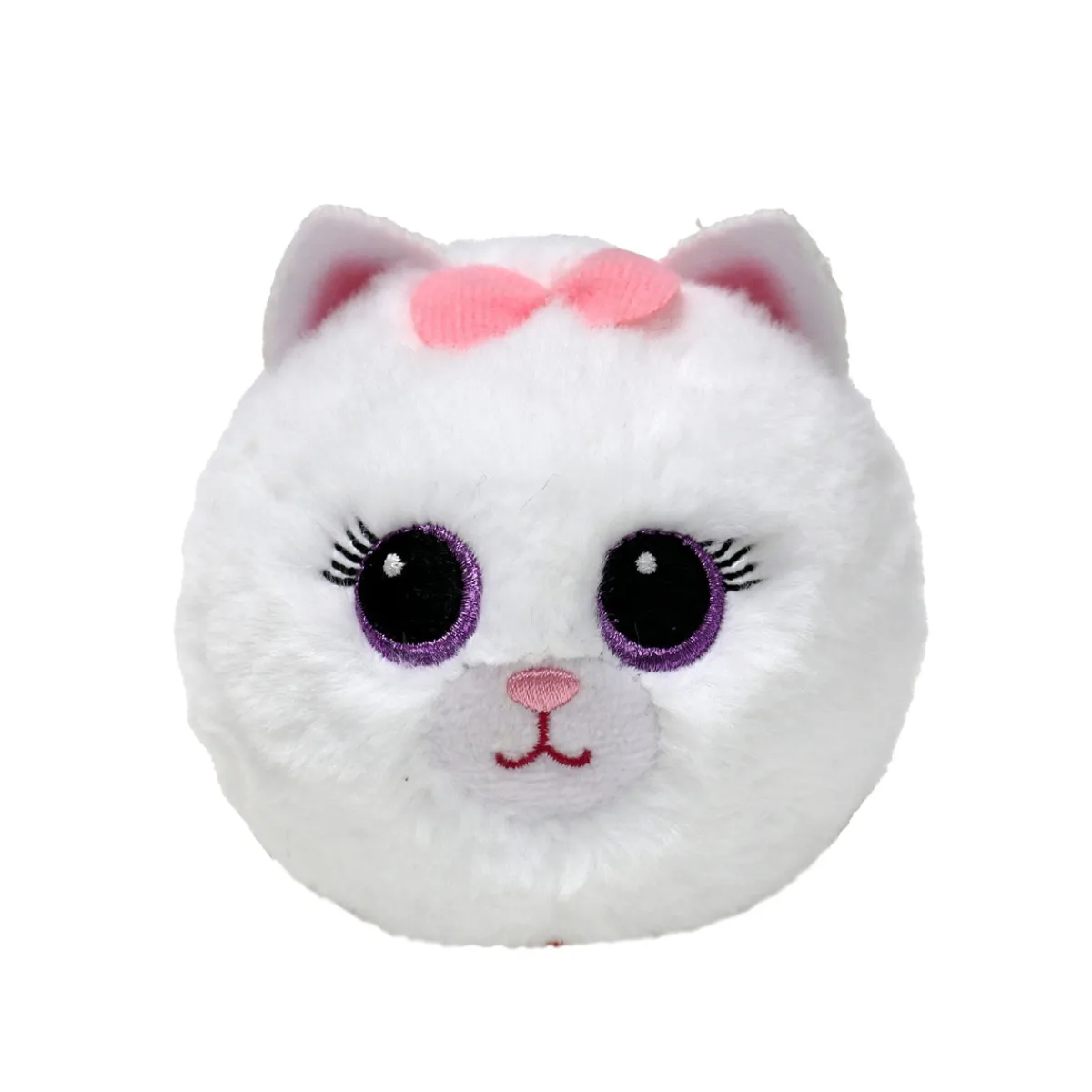 TY Beanie Bouncers Purdy – en vit katt som cker om att studsa & gosa! Ø7,5 cm | Barn Gosedjur