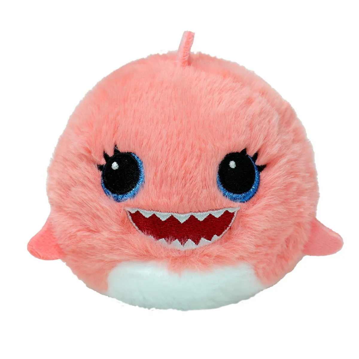 Barn TY Beanie Bouncers Reef Shark – den söta och studsiga rosa hajen Reef! Ø7,5 cm