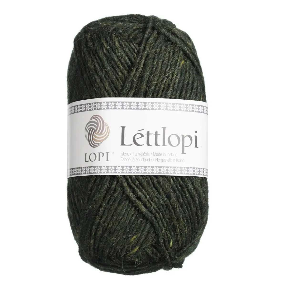 LOPI by Istex Ullgarn Istex Lettlopi 50g mörkgrön – 1407 Pine green heather