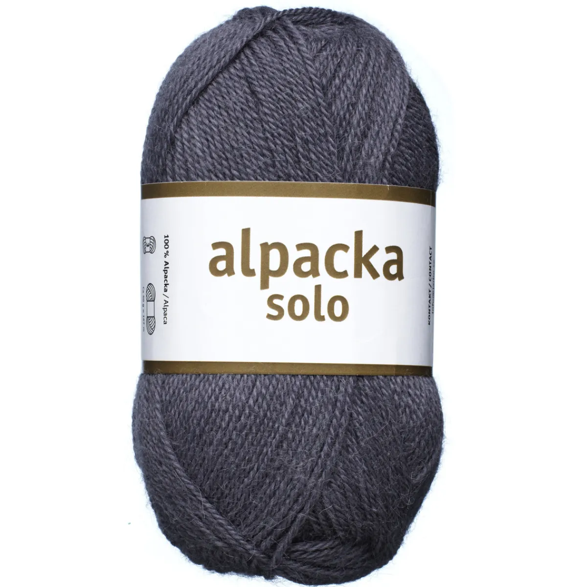 Järbo Ullgarn Alpacka Solo 50g grålila – 29133 Velvet purple