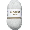 Järbo Ullgarn Alpacka Solo 50g silvergrå – 29129 Silver grey | Ullgarn