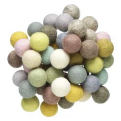Nepal Wool Ullkulor Ø20mm 50p pastell
