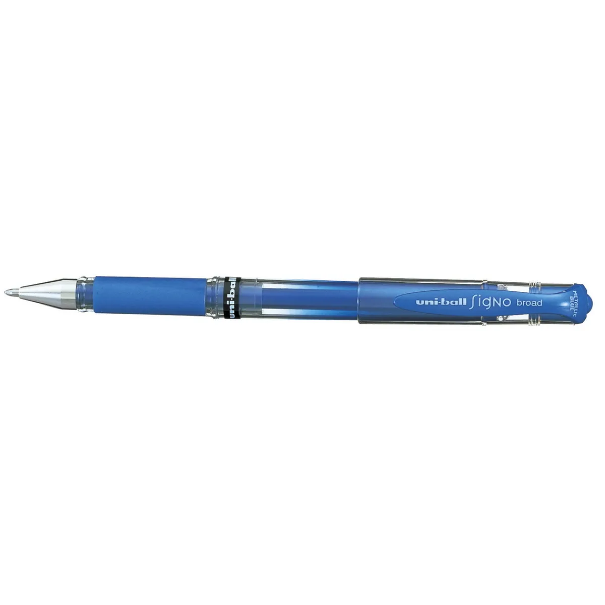 Uni -ball Signo Broad UM-153 – blå metallic | Gelpennor