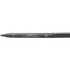 Uni Pin Fine Line Brush Dark Grey – med penselspets