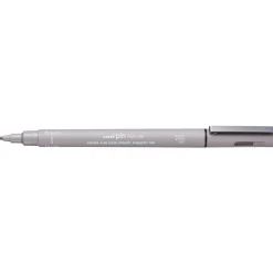 Uni Pin Fine Line Brush Light Grey – med penselspets