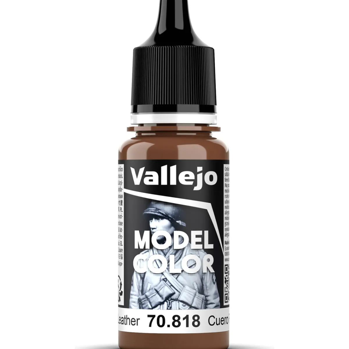 Vallejo Model Color 18 ml Red leather mat 818 | Hobbyfärger