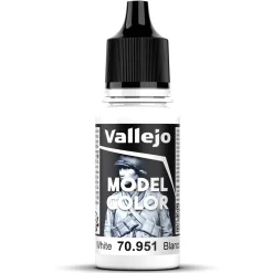 Vallejo Model Color 18 ml White mat 951 | Hobbyfärger