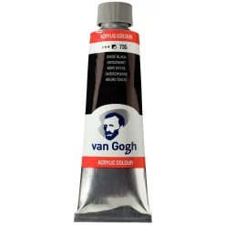 Van Gogh akrylfärg 150 ml Oxide Black - 735 | Akrylfärger