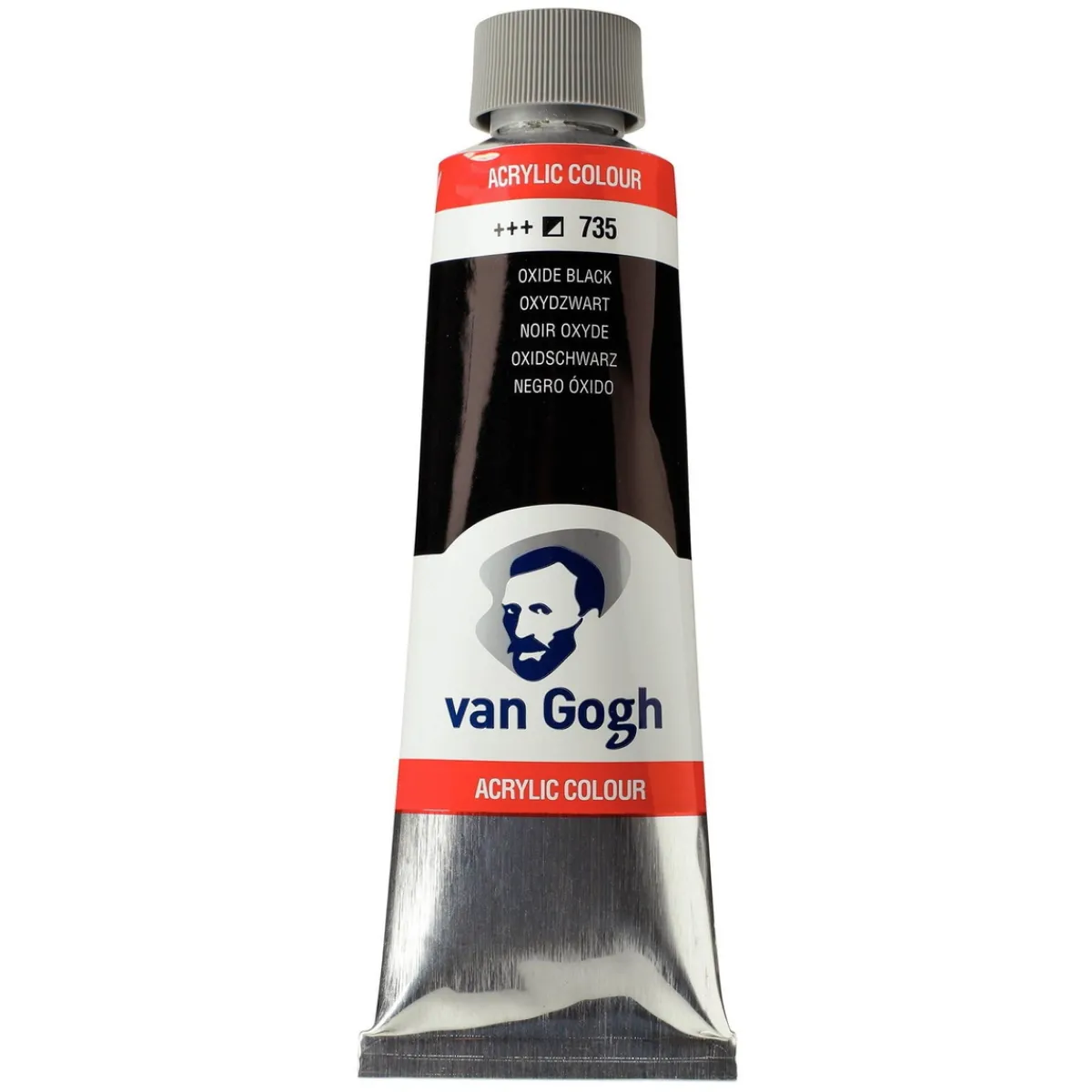 Van Gogh akrylfärg 150 ml Oxide Black - 735 | Akrylfärger