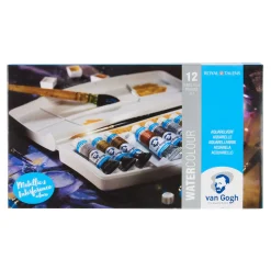 Van Gogh akvarellfärger i set – 12x10 ml effektfärger – metallic, pärlemor m.m | Akvarell- & Vattenfärger