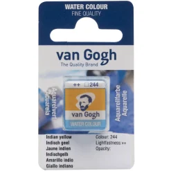 Van Gogh akvarellfärg halvkopp – Indian Yellow 244 | Akvarell- & Vattenfärger