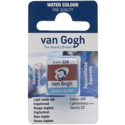 Van Gogh akvarellfärg halvkopp – Light Oxide Red 339 | Akvarell- & Vattenfärger