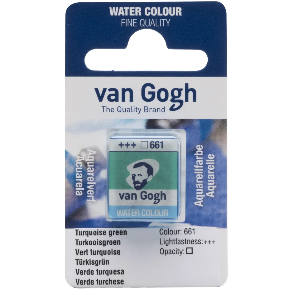 Van Gogh akvarellfärg halvkopp – Permanent Green 662