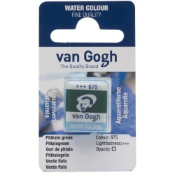 Van Gogh akvarellfärg halvkopp – Phthalo Green 675 | Akvarell- & Vattenfärger