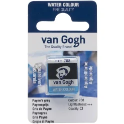Van Gogh akvarellfärg halvkopp – Payne's gray 708 | Akvarell- & Vattenfärger