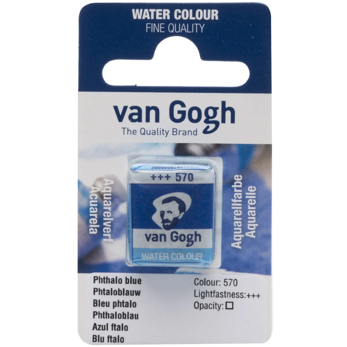 Van Gogh akvarellfärg halvkopp – Phthalo blue 570 | Akvarell- & Vattenfärger