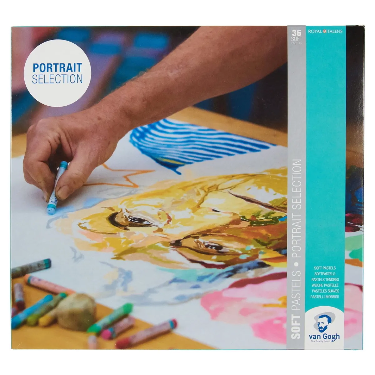 Van Gogh soft pastel set med 36 kritor - Portrait Selection | Kritor