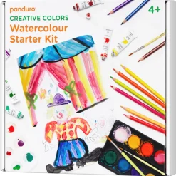 Creative Colors Vattenfärgs-kit för barn | Barn Målarset