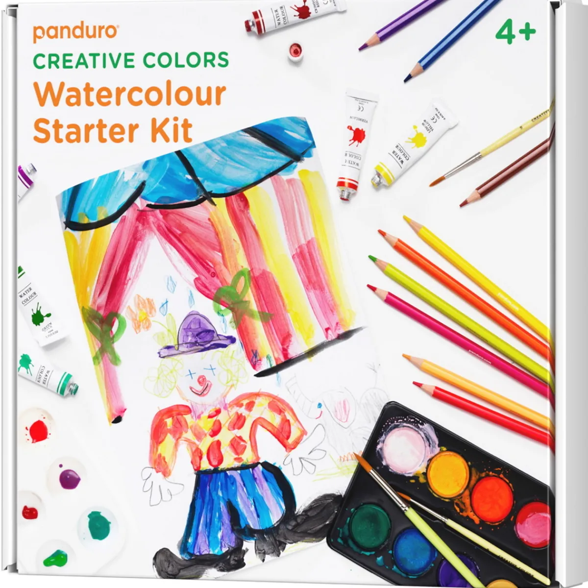Creative Colors Vattenfärgs-kit för barn | Barn Målarset