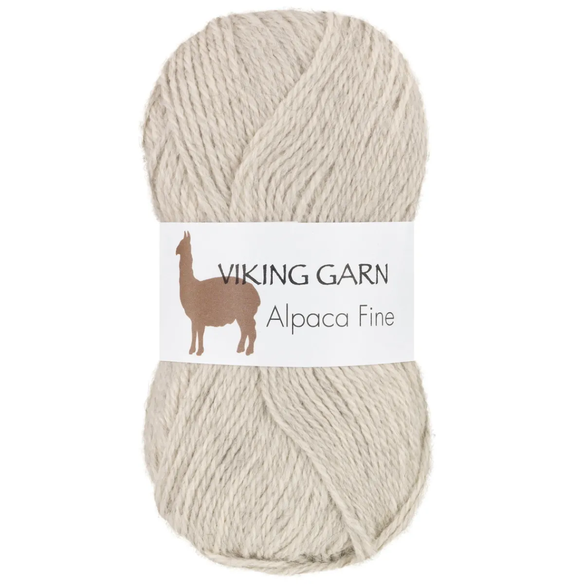 Viking Garn Alpaca Fine 50g ljusgrå 612 | Ullgarn