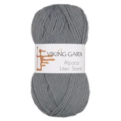 Viking Garn Alpaca Liten Storm 50g gråblå 723 | Ullgarn