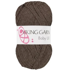 Viking Garn Baby Ull 50g brun 308 | Ullgarn