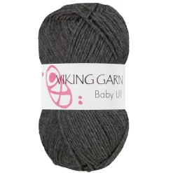 Viking Garn Baby Ull 50g grå 315