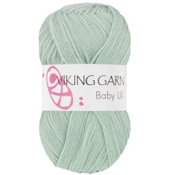 Viking Garn Baby Ull 50g mintgrön 337 | Ullgarn