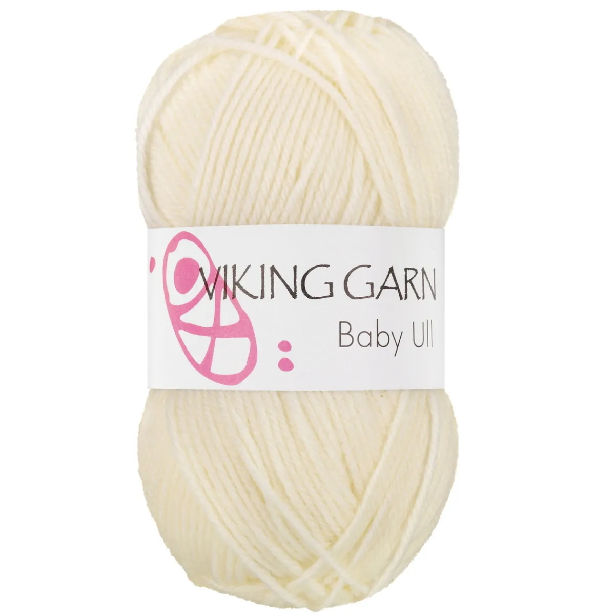 Viking Garn Baby Ull 50g naturvit 302