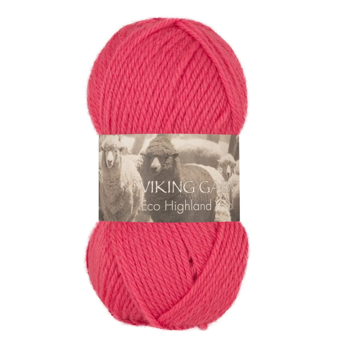 Viking Garn Eco Highland Wool 50g rosa 265 | Ullgarn