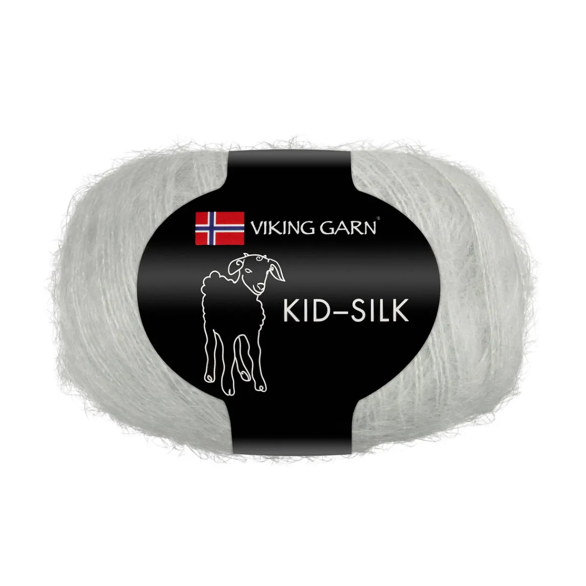 Viking Garn Kid-Silk 25g pärlgrå 312 | Mohairgarn