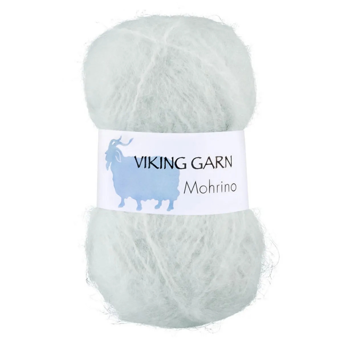 Viking Garn Mohrino 50g ljusgrå 536 | Mohairgarn