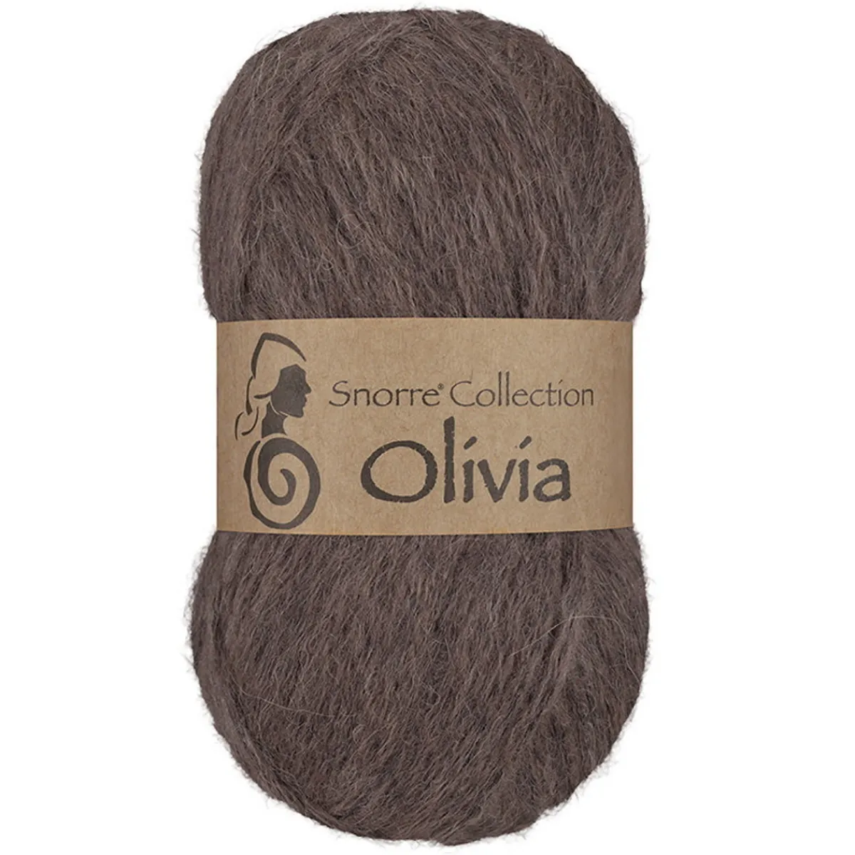 Viking Garn Olivia 50g brun | Ullgarn