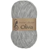 Viking Garn Olivia 50g grå | Ullgarn
