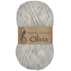 Viking Garn Olivia 50g ljusgrå | Ullgarn