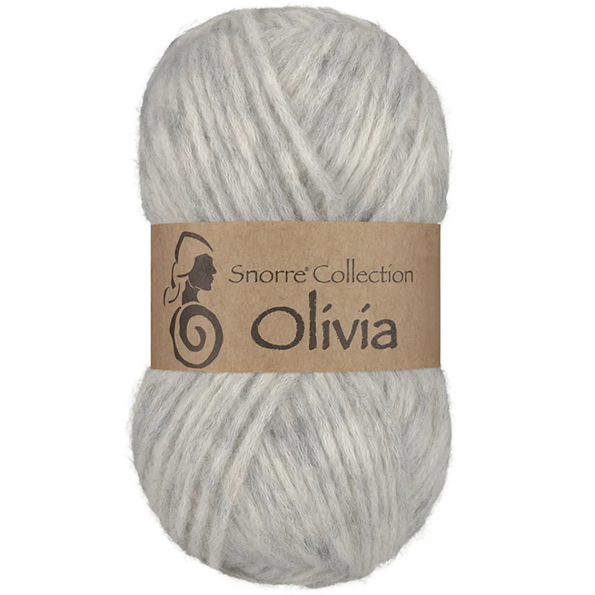 Viking Garn Olivia 50g ljusgrå | Ullgarn