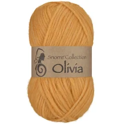 Viking Garn Olivia 50g mörkgul | Ullgarn