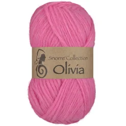 Viking Garn Olivia 50g rosa | Ullgarn