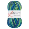 Viking Garn Sportsragg 50g blå/grön 552 | Ullgarn