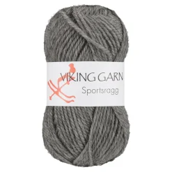 Viking Garn Sportsragg 50g grå 530