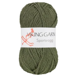 Viking Garn Sportsragg 50g mörkgrön 532 | Ullgarn