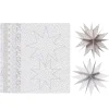 Panduro Design Vik 12 vackra julstjärnor – 6 st. à Ø12 cm, 6 st à Ø9 cm | Pappersvikningskit